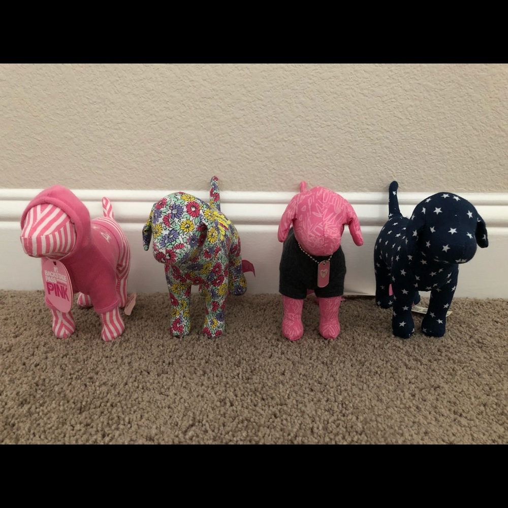 PINK Victoria’s Secret stuffed dogs